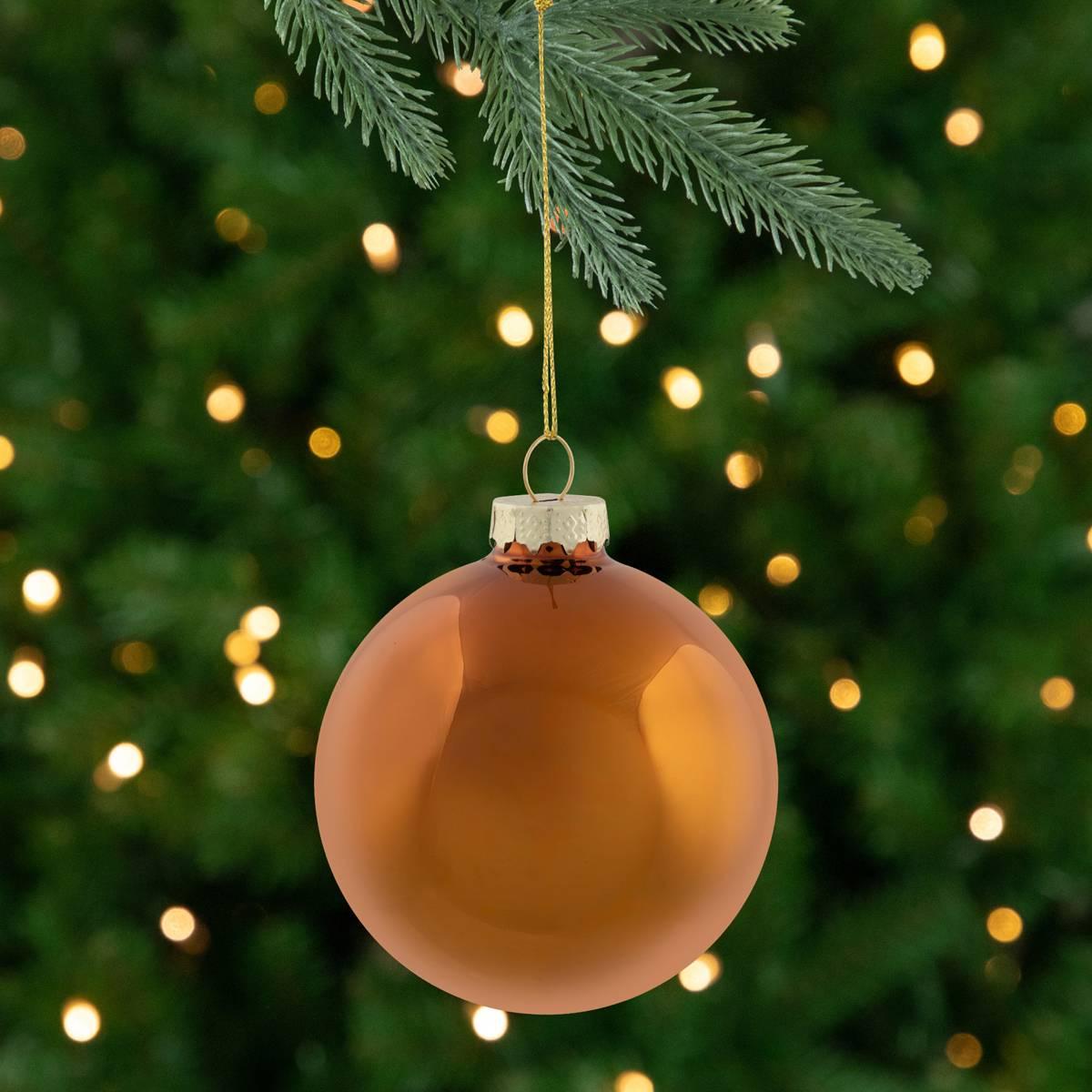 Northlight Seasonal 6pc. Glass 2-Finish Christmas Ornaments