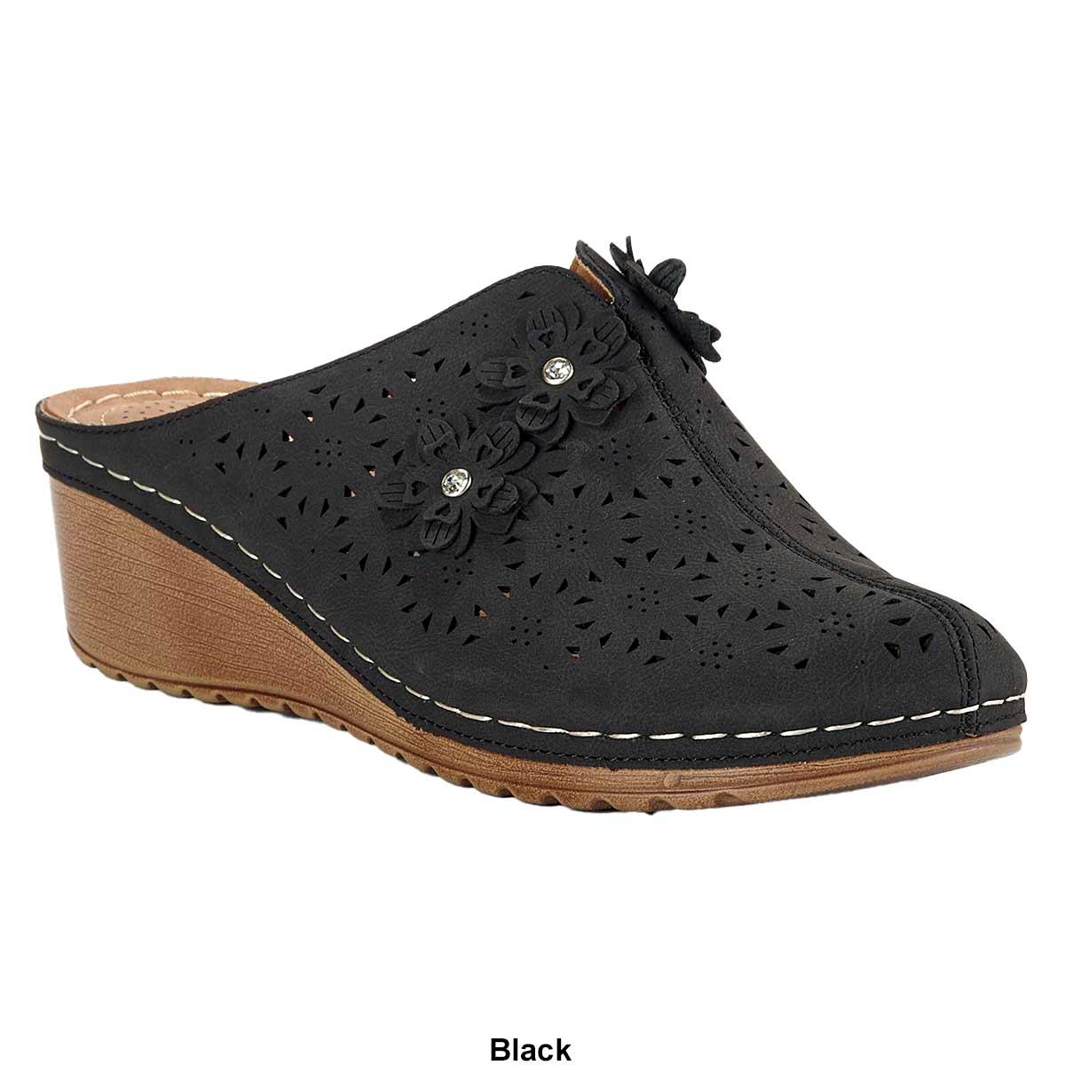 Womens Good Choice Krista Wedge Mules
