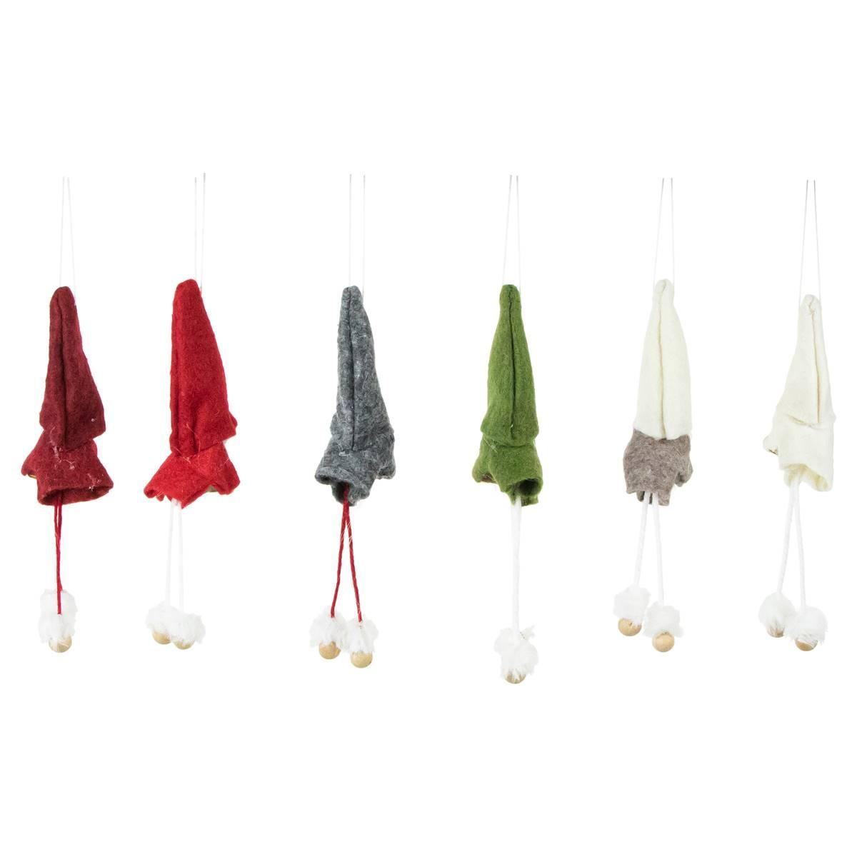 Northlight Seasonal Gnomes Christmas Ornaments - Set of 6