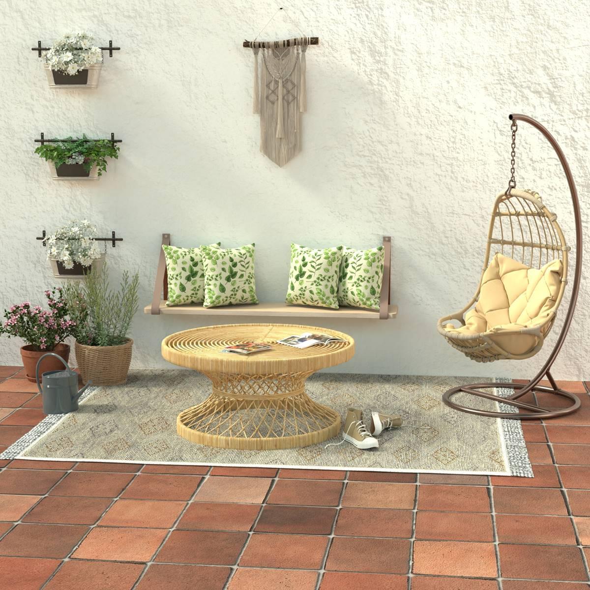 Jordan Manufacturing 2pk. Natik Aloe Leaves Outdoor Throw Pillows