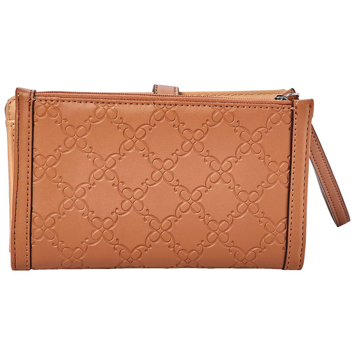 Nine West Isidore Embossed Phone Wristlet - Clay