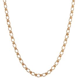 Design Collection Gold-Tone 18in. Barbell Chain Necklace