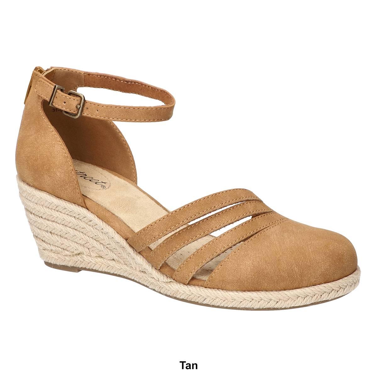 Womens Easy Street Daytona Espadrille Wedges Sandals