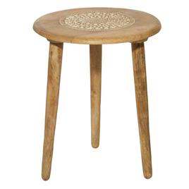 9th & Pike(R) Brown Wood Traditional Accent Table