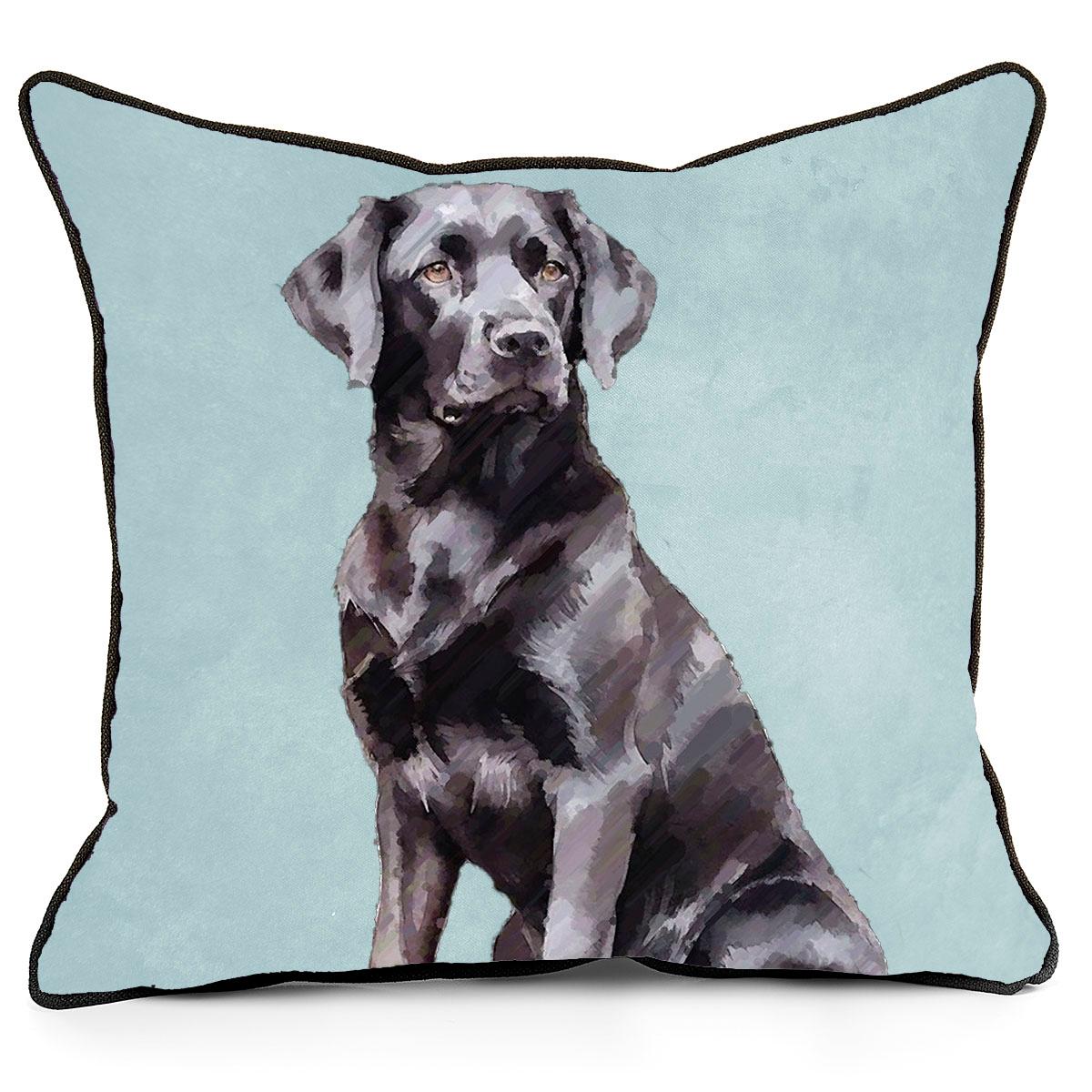 Black Lab Decorative Pillow - 18x18