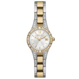 Womens RELIC by Fossil Charlotte Two-Tone Metal Watch - ZR34655