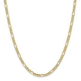 Unisex Gold Classics(tm) 10kt. 4.4mm 18in. Semi-Solid Figaro Chain