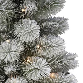 Puleo International 3.5ft. Potted Flocked Norwegian Pine Tree