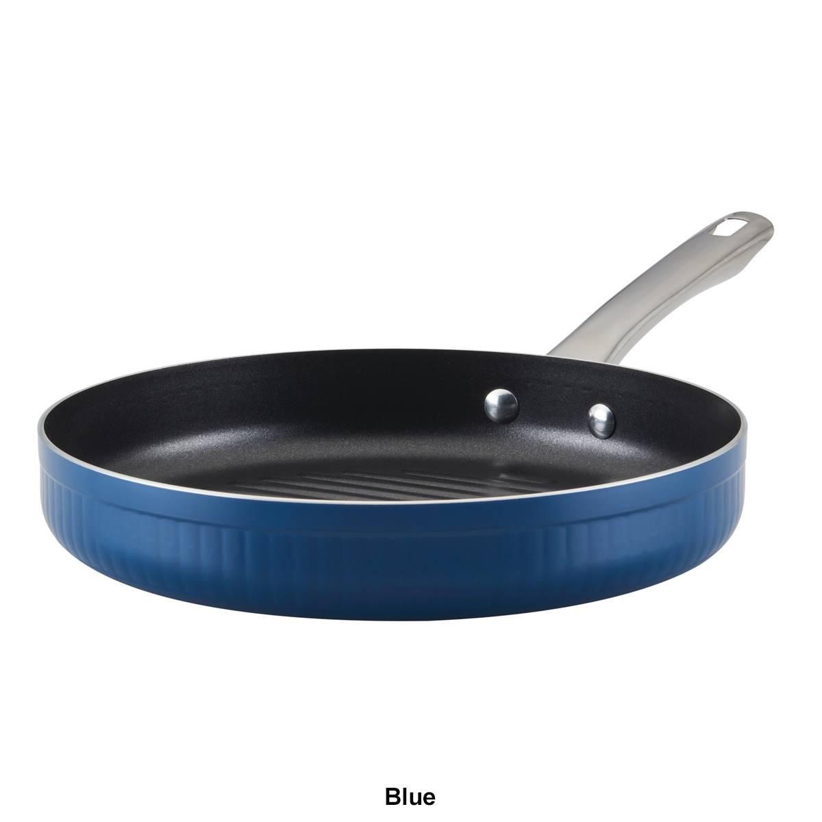 Farberware Style 11.25in. Nonstick Cookware Deep Round Grill Pan