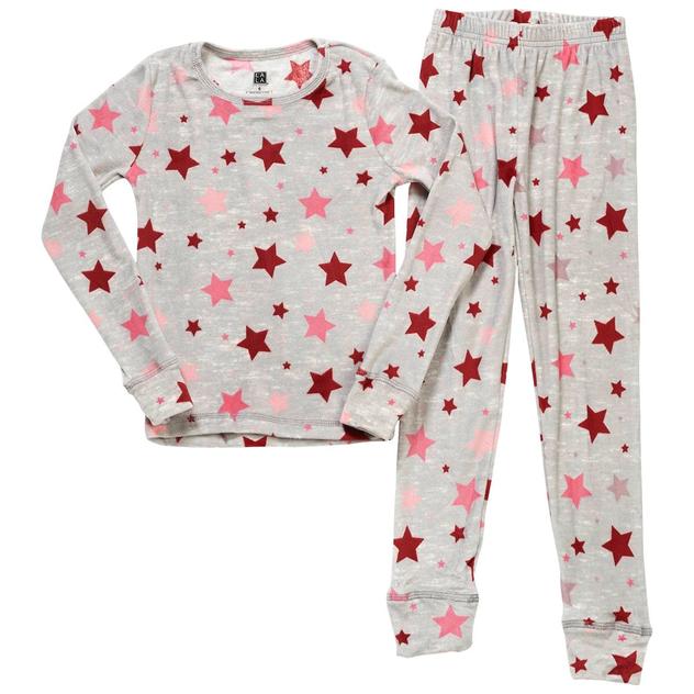Girls Lala® 2pc. Long Sleeve Velour Stars Pajama Set