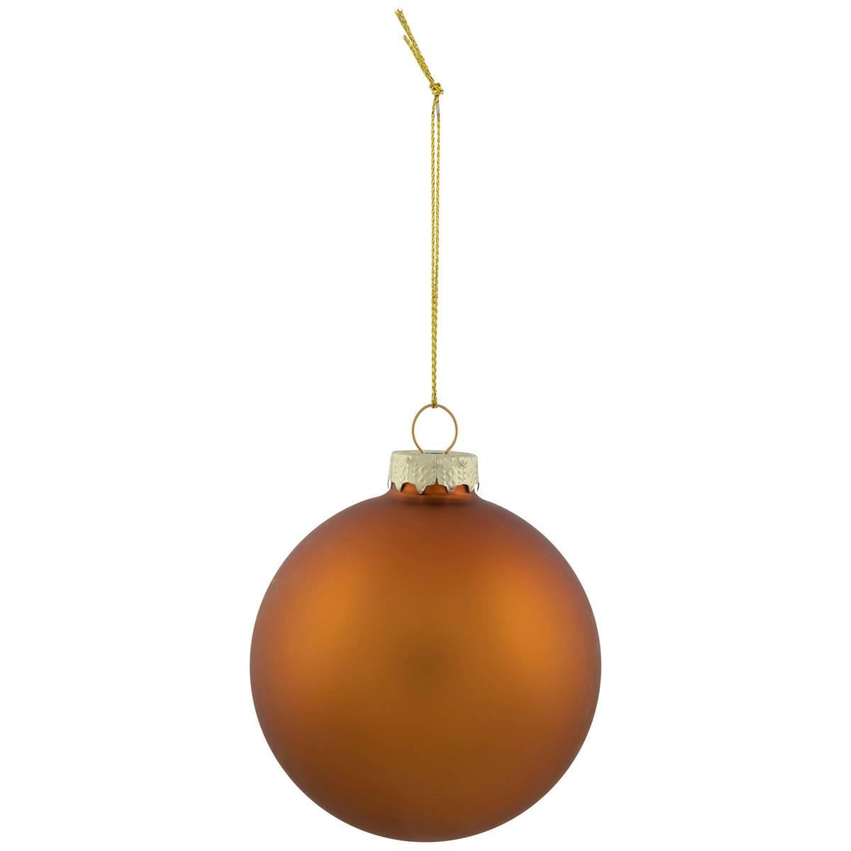 Northlight Seasonal 6pc. Glass 2-Finish Christmas Ornaments