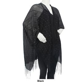 Womens Jessica McClintock Hologram Slinky Kimono