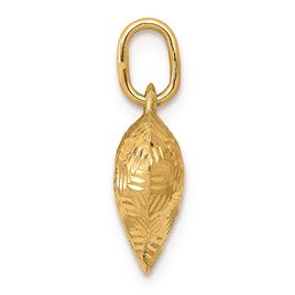 Gold Classics™ 14kt. Basket Weave Pattern 3D Heart Pendant