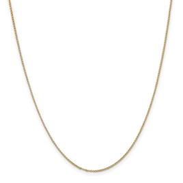 Unisex Gold Classics(tm) 1.15mm. 14k Gold Solid Rolo Chain Necklace