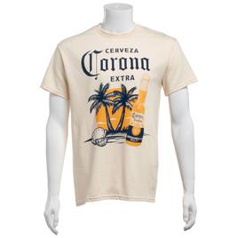 Mens Corona Palm Tree Short Sleeve Graphic Tee