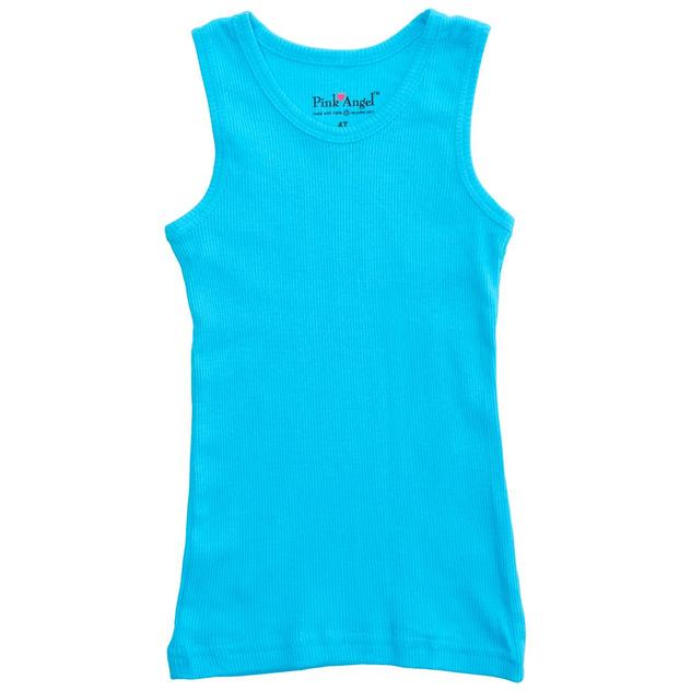 Toddler Girl Pink Angel™ Solid Ribbed Tank Top