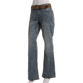 Juniors Madden Girl Bootcut Jeans with Brown Western Belt