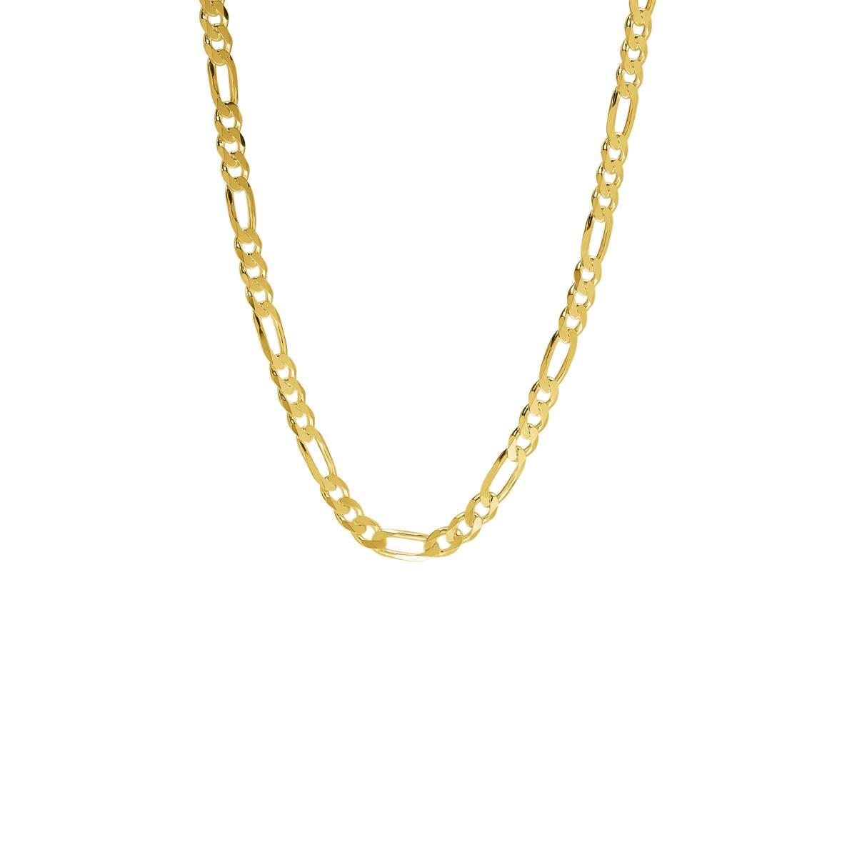 18in. Vermeil Sterling Silver Figaro Chain Necklace