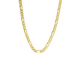 18in. Vermeil Sterling Silver Figaro Chain Necklace