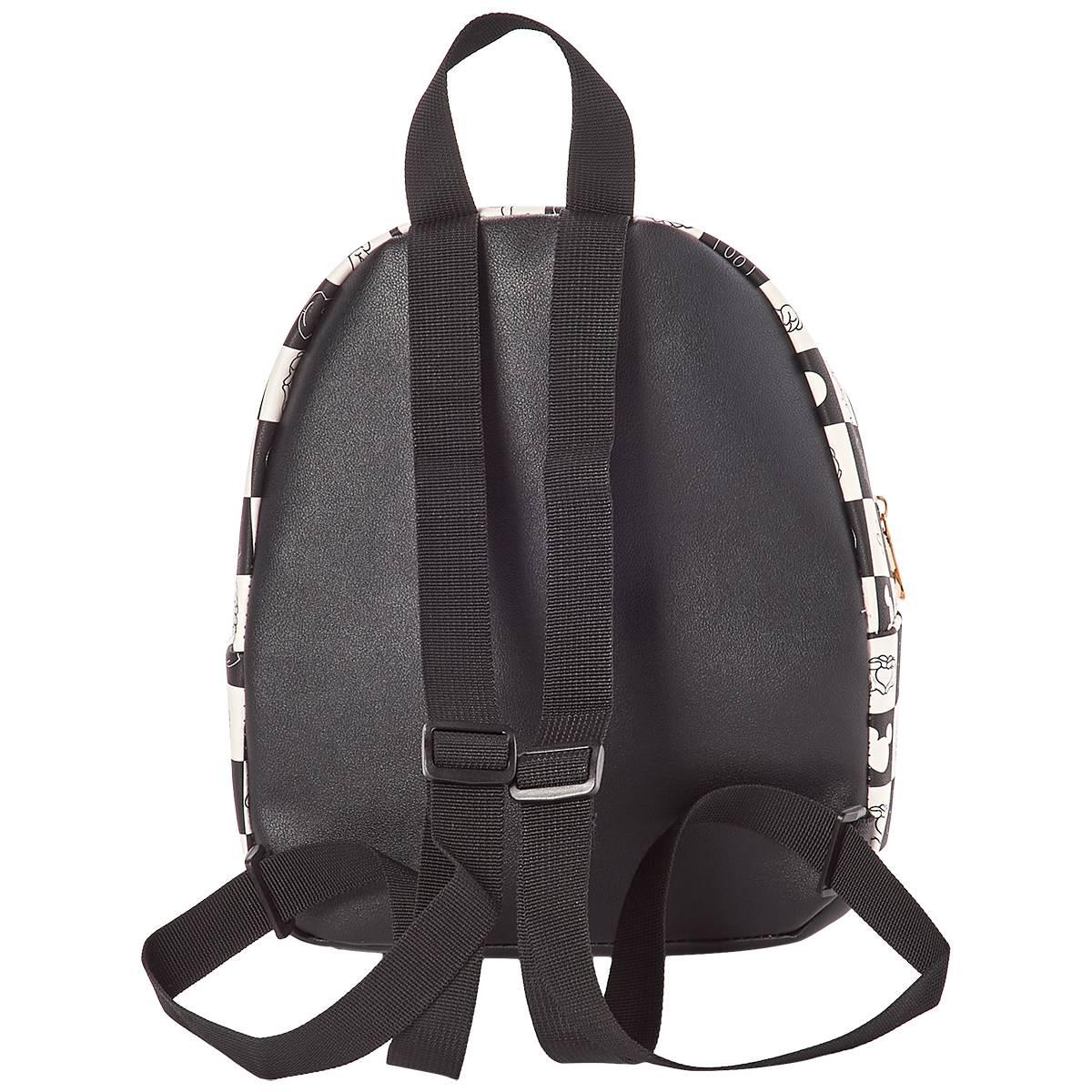 Womens Bioworld Mickey Mouse Checkered Mini Backpack