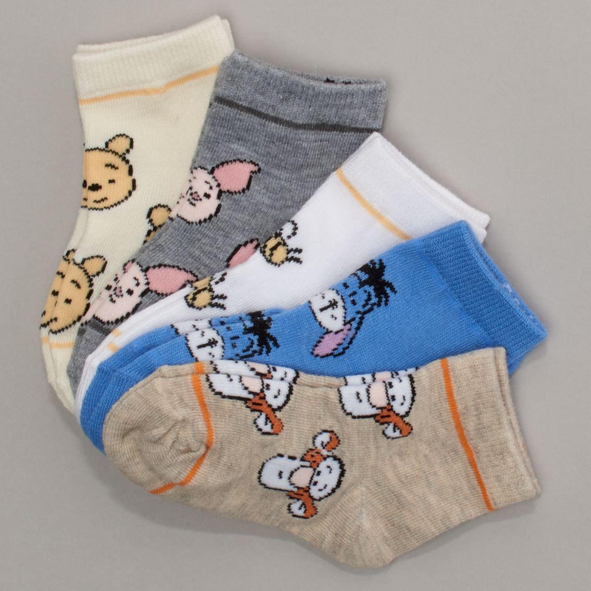 Baby Boy Disney Pooh & Friends 5pk. Shortie Socks