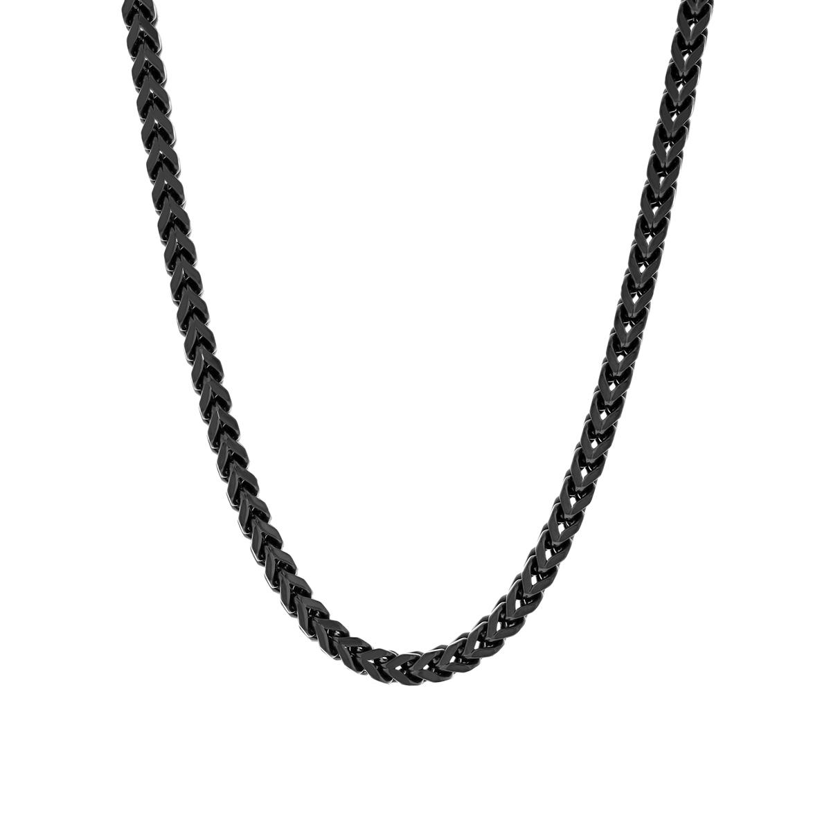 Mens Gentlemen's Classics(tm) Black Franco Chain Necklace