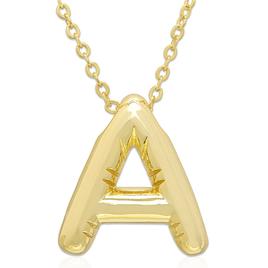 Plain Puff Initial A Pendant