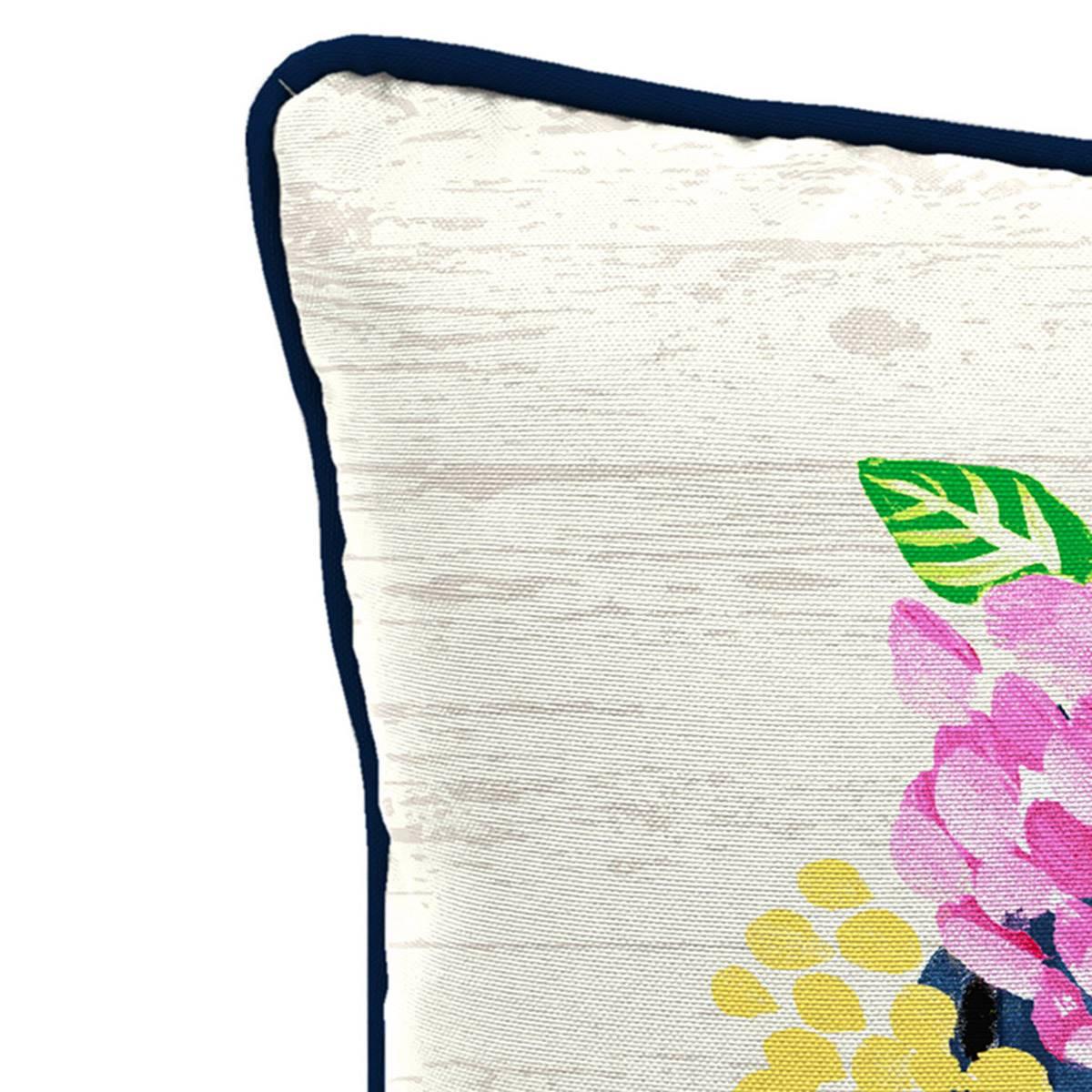 Jordan Manufacturing Flower Truck Outdoor Throw Pillow