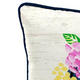 Jordan Manufacturing Flower Truck Outdoor Throw Pillow