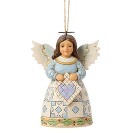 Jim Shore Quilt Angel Hanging Christmas Ornament