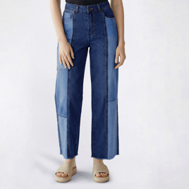 Juniors Gogo Two Tone Barrel Jeans
