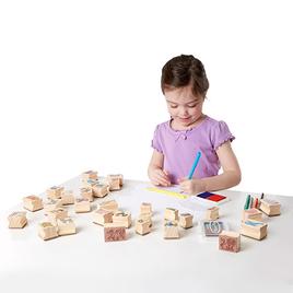 Melissa &amp; Doug® Deluxe Wooden Animals Stamp Set