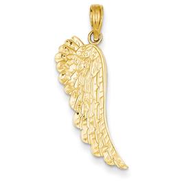 Unisex Gold Classics(tm) 14kt. Yellow Gold Angel Wing Pendant
