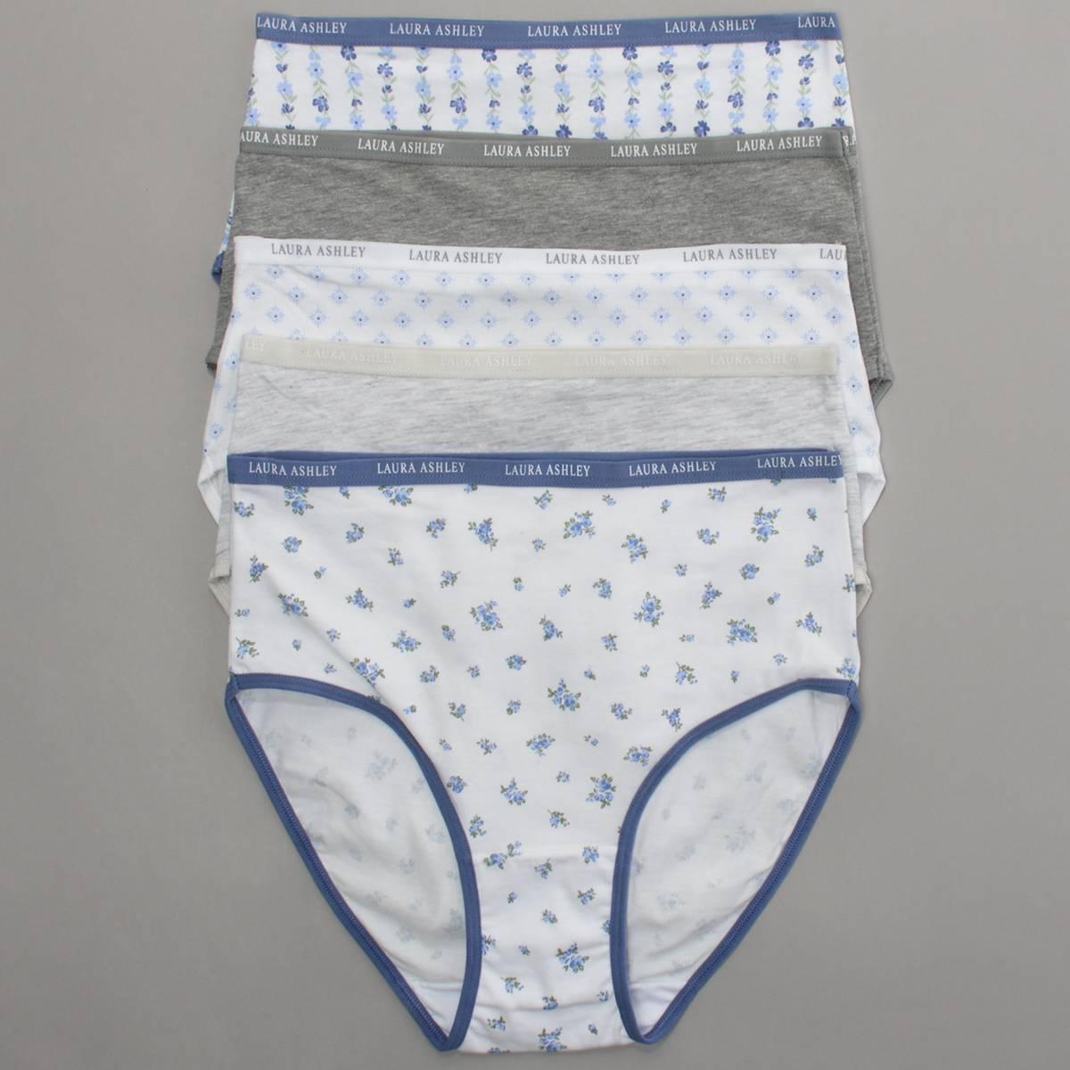 Womens Laura Ashley® 5pk Cotton Spandex Brief - LS9221-5PKPY