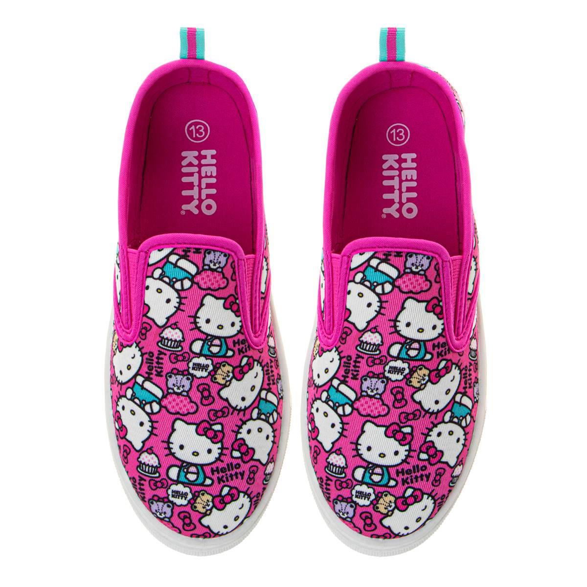 Big Girls Hello Kitty® Slip-On Canvas Sneakers