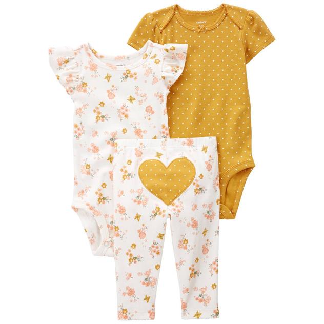Baby Girl (NB-24M) Carter's® 3pc. Sweet Butterfly Bodysuit Set