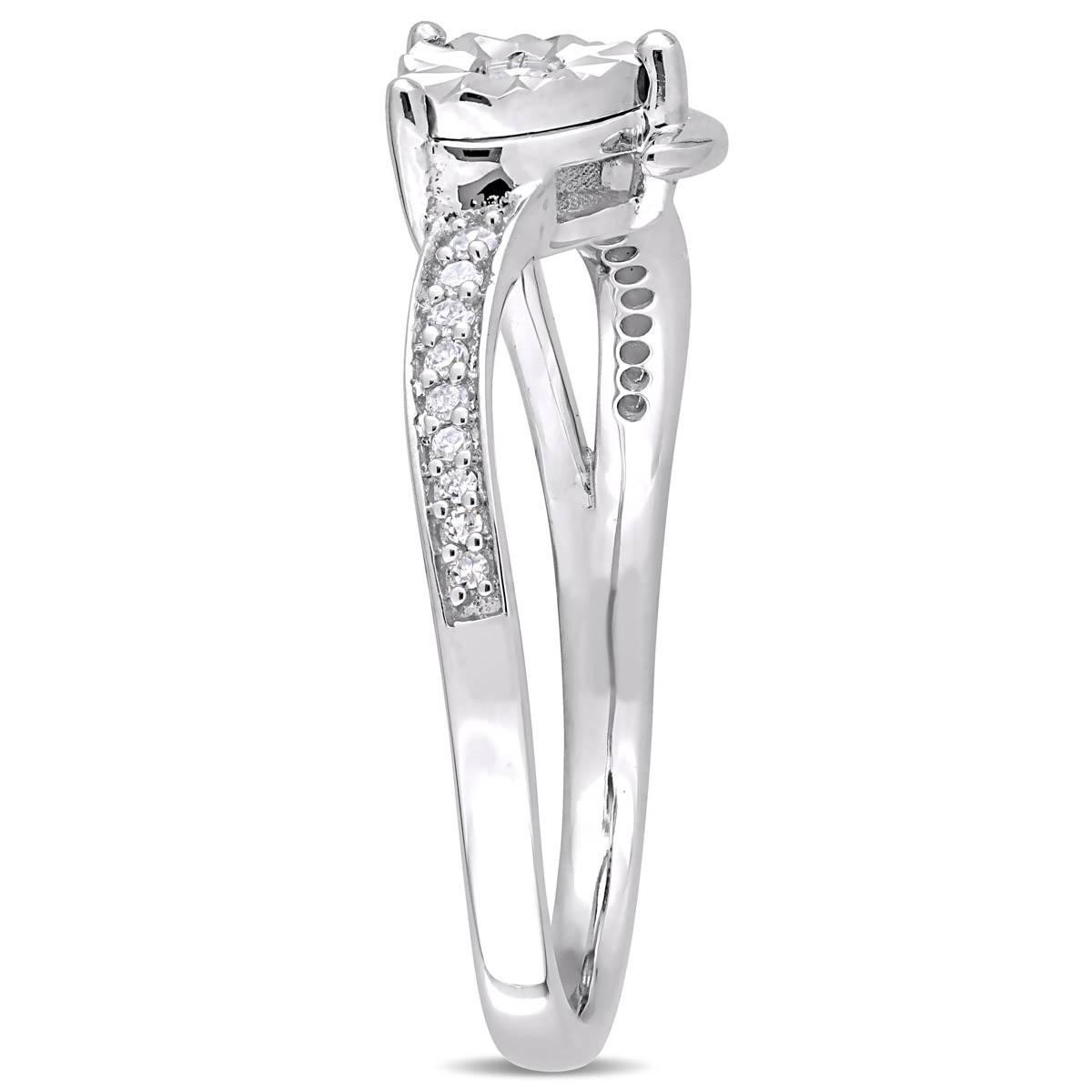 Diamond Classics™ 10kt. Two-Tone Gold 1/10ct. Diamond Heart Ring