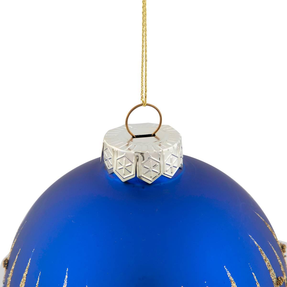 Northlight Seasonal 4in. Glitter Glass Ball Christmas Ornament