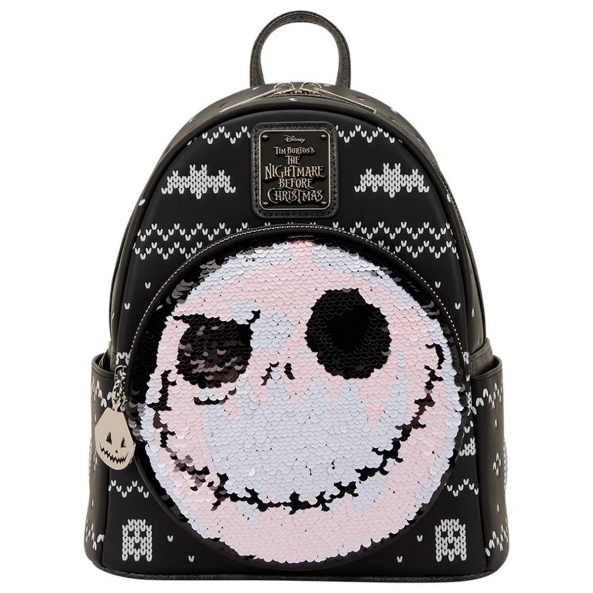 Womens Loungefly Nightmare Before Christmas Sequin Mini Backpack