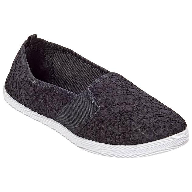 Womens Take A Walk Crochet Lace Twin Gore Flats