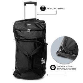 MOJO Philadelphia Flyers 27in. Drop Bottom Wheeled Duffel Bag