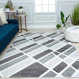 Mason Brooks Azalea Greys Harbor Geometric Contemporary Area Rug