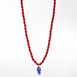 Ashley Beaded Necklace with Ceramic Fish Pendant