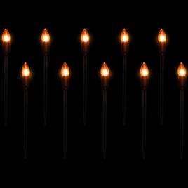 Northlight Seasonal 10ct. Orange Bulb Halloween Pathway Markers