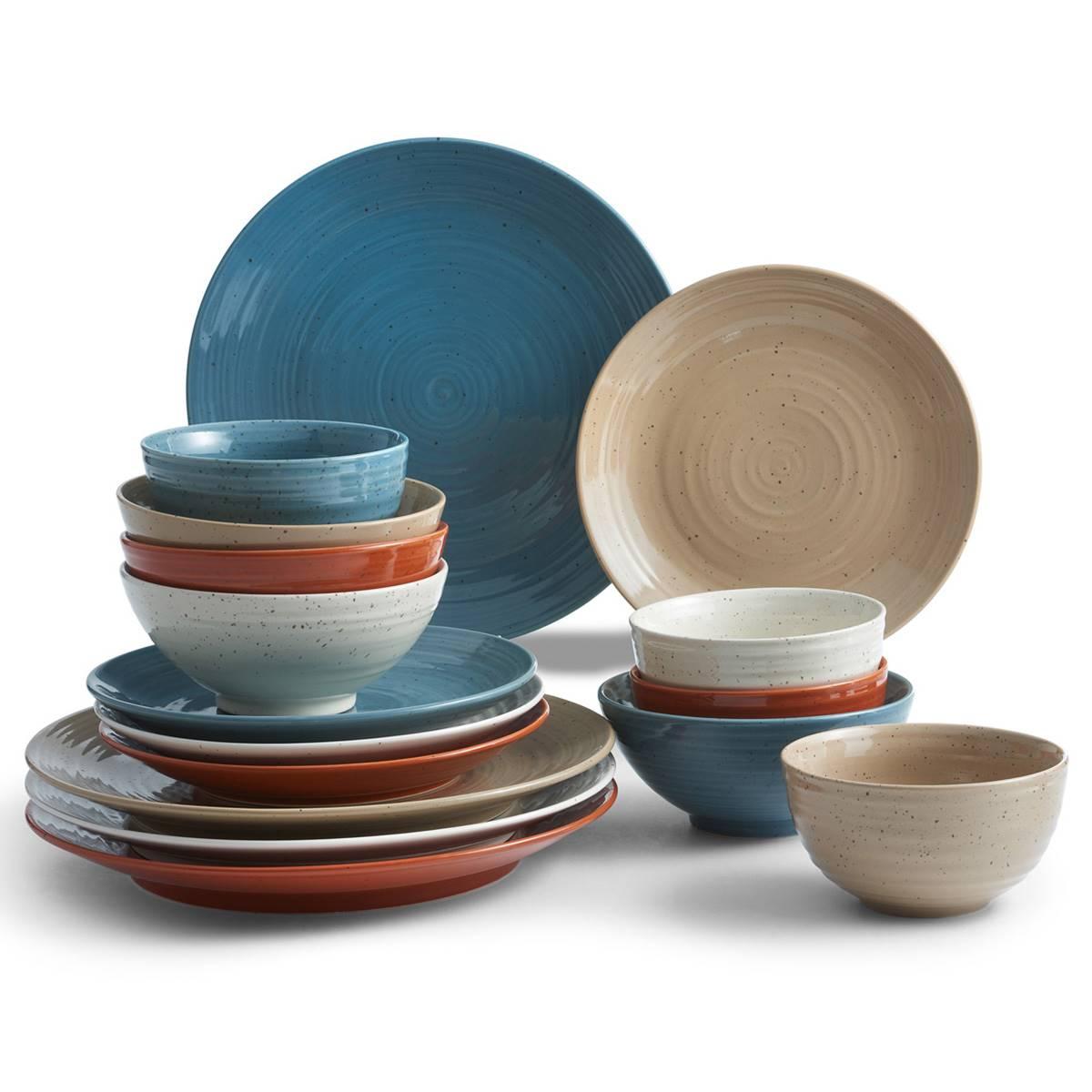 Sango Eliza Siterra Painter''s Palette 16pc. Dinnerware Set