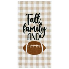 Fall Family Check Fiber Reactive Kitchen Towel