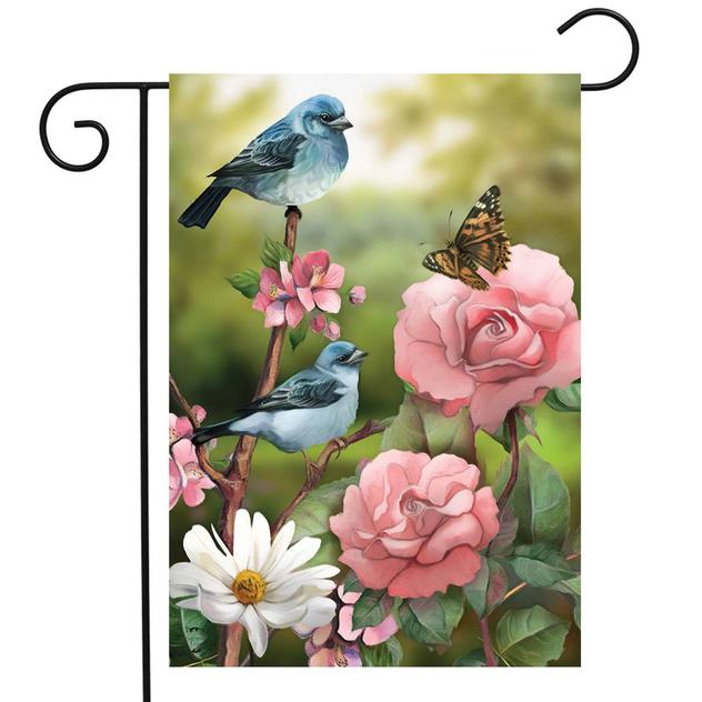 Briarwood Lane In the Garden Garden Flag