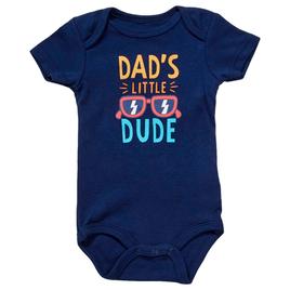 Baby Boy (NB-9M) Wild Child Short Sleeve Dad''s Dude Bodysuit