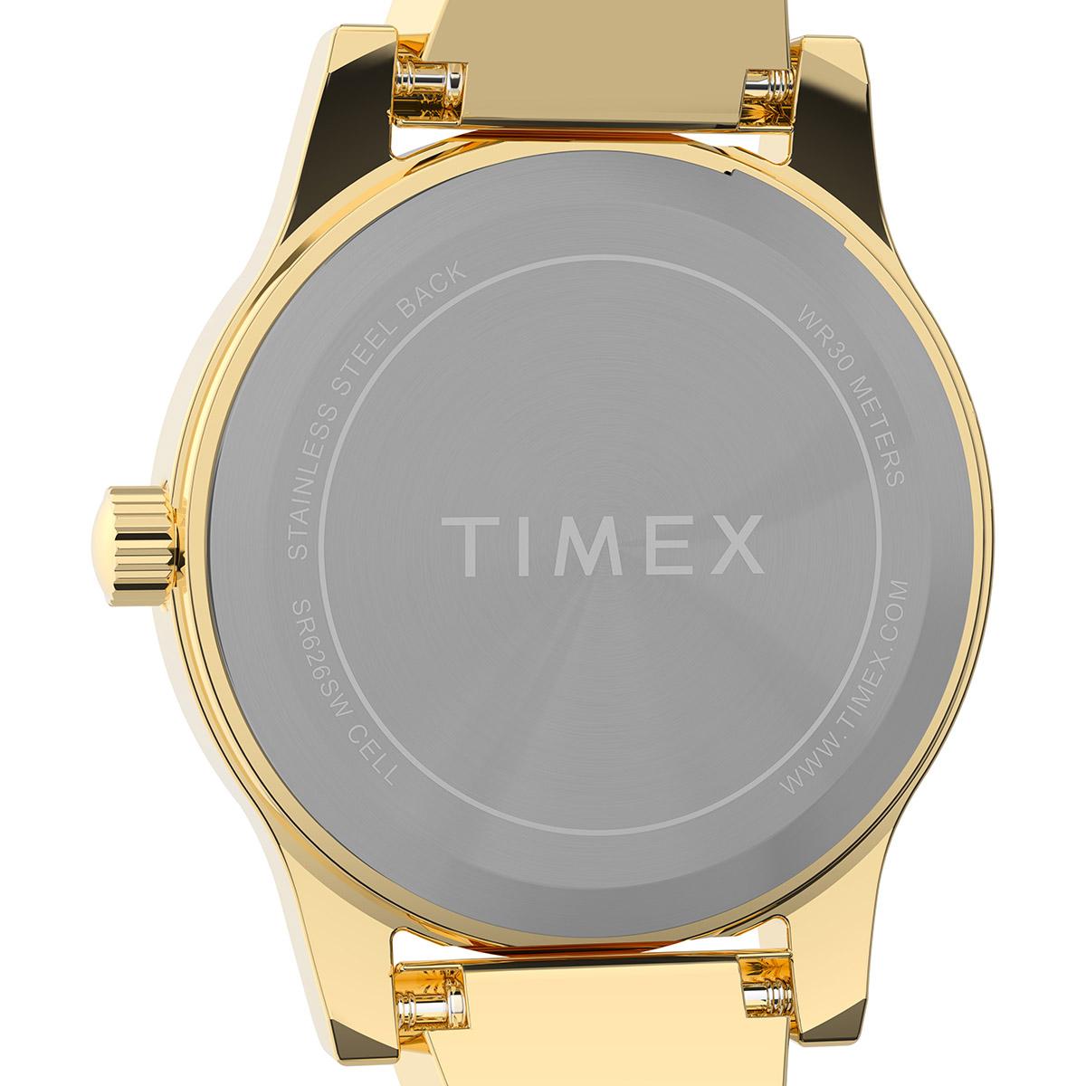 Womens Timex® Gold-Tone Semi-Bangle Watch - TW2Y39300JT
