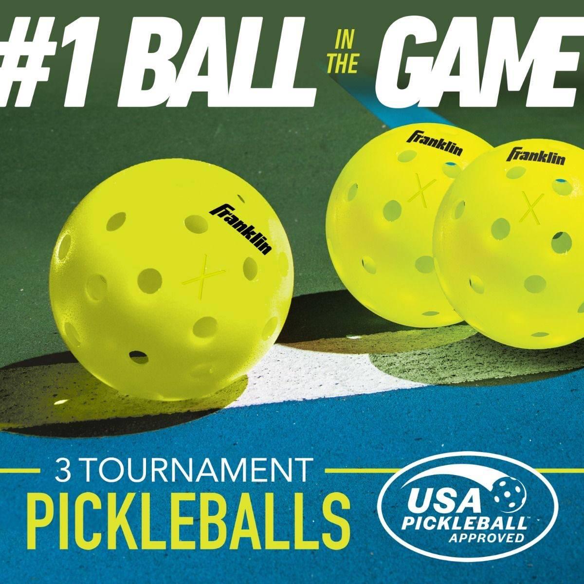 Franklin Sports 3pk. X-40 Optic Pickleballs
